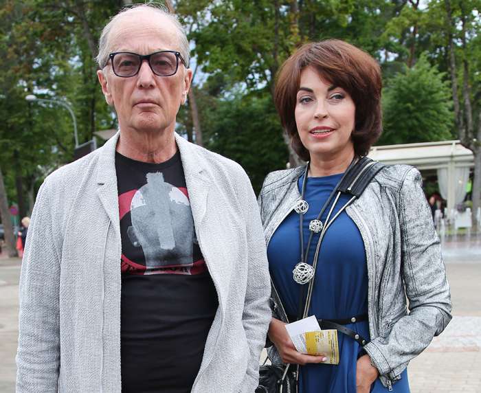 Михаил Задорнов с женой Еленой Бомбиной