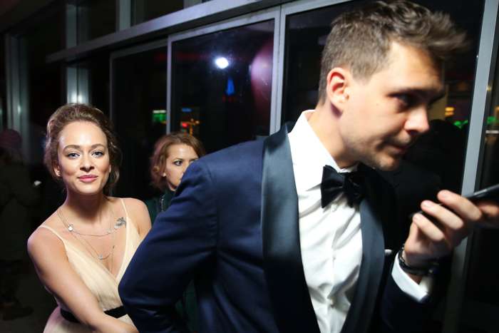 Аглая Тарасова на премьере