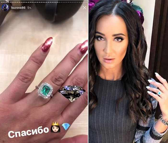 Ольга Бузова показала подаренное ей кольцо