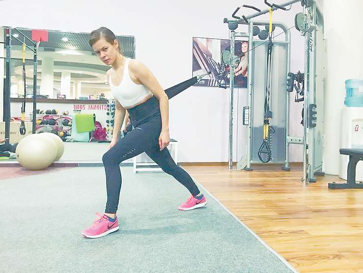 Катерина Шпица в спортзале Катерина Шпица в спортзале