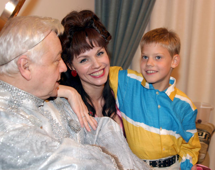 Олег Табаков и Марина Зудина с сыном Павлом