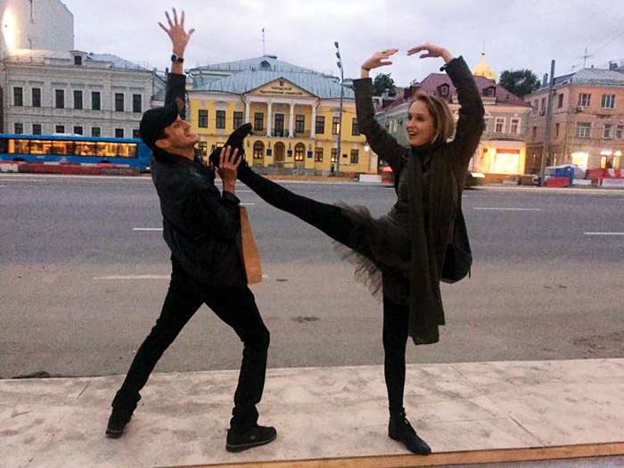 С любимым мужчиной, актером Игорем Хрипуновым