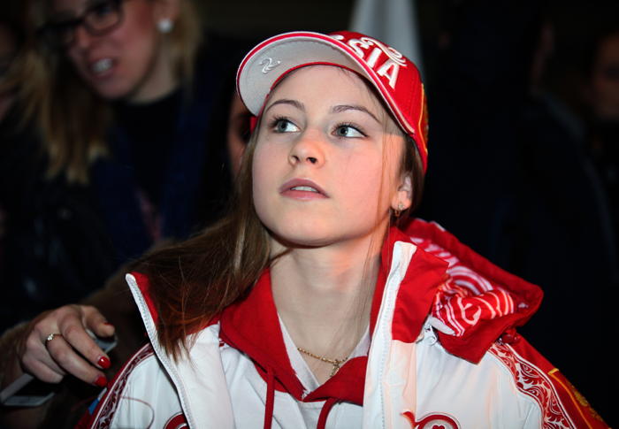Юлия Липницкая была названа самой юной олимпийской чемпионкой, когда завоевала «золото» в Сочи