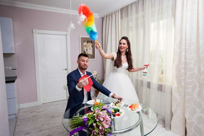 До свадьбы молодожены пять лет прожили вместе