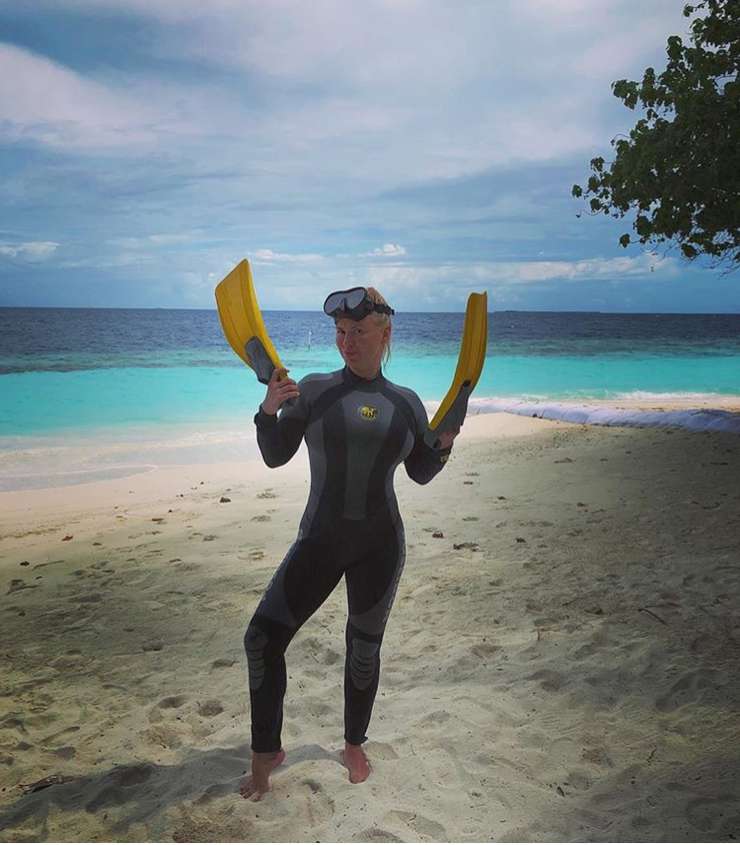 Анна Семенович обожает воду