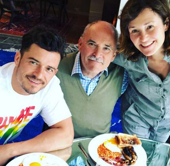 Орландо Блум с родителями