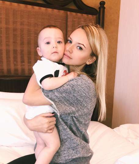 Милана Кержакова с сыном