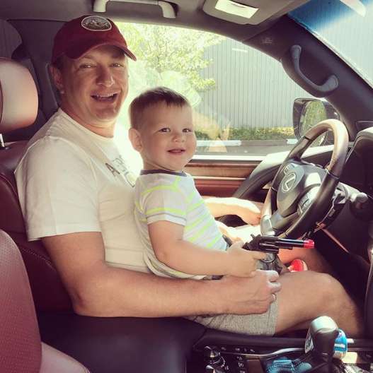 Марат Башаров с сыном Марселем