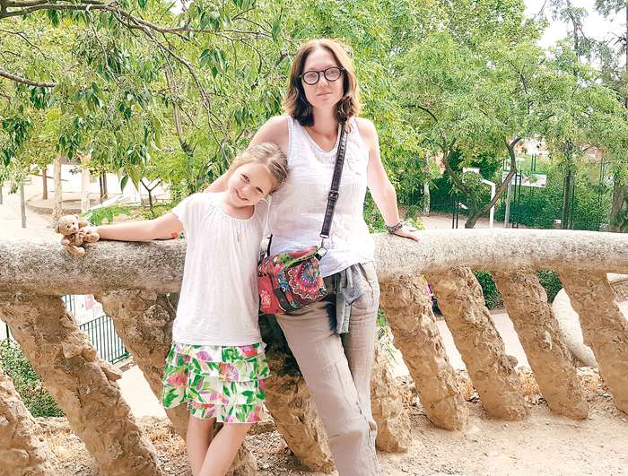 На отдыхе с дочерью. Аглае уже семь лет