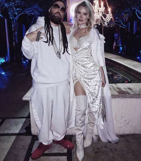 Вокалист группы Limp Bizkit Фред Дерст с женой Ксенией Берязевой