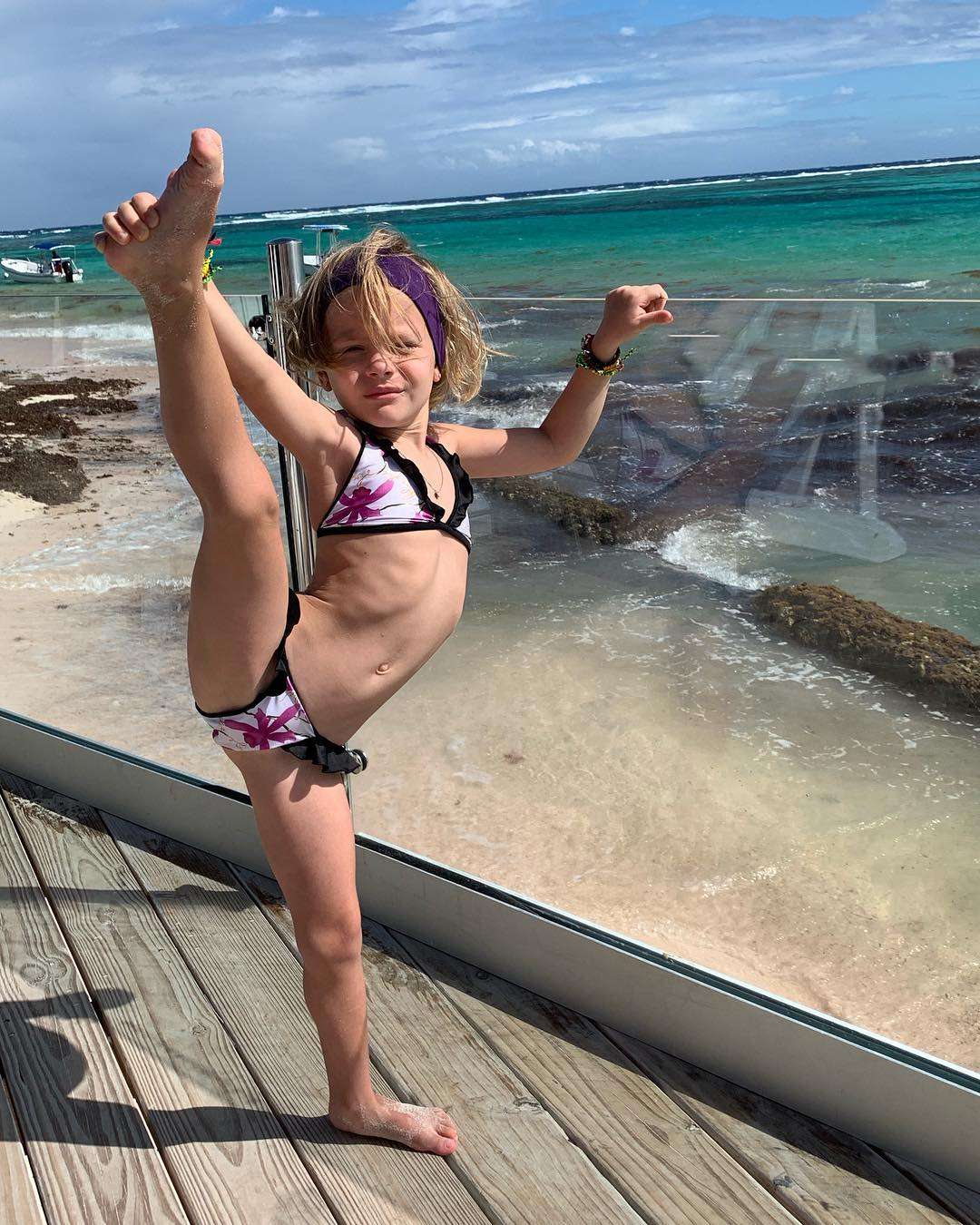 Дочь Тимати Алиса растет спортсменкой