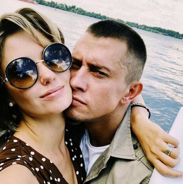 Павел Прилучный и Агата Муцениеце