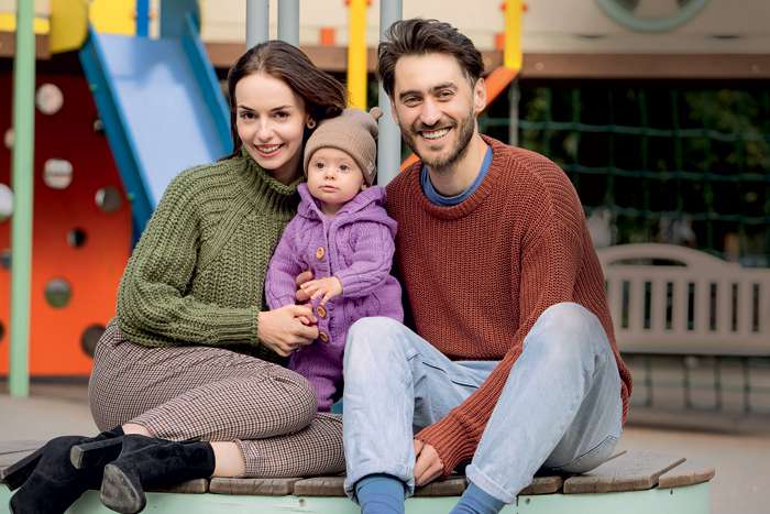 Елизавета Климова и Дмитрий Чеботарев с дочерью