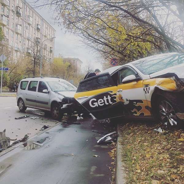 Так выглядело место аварии