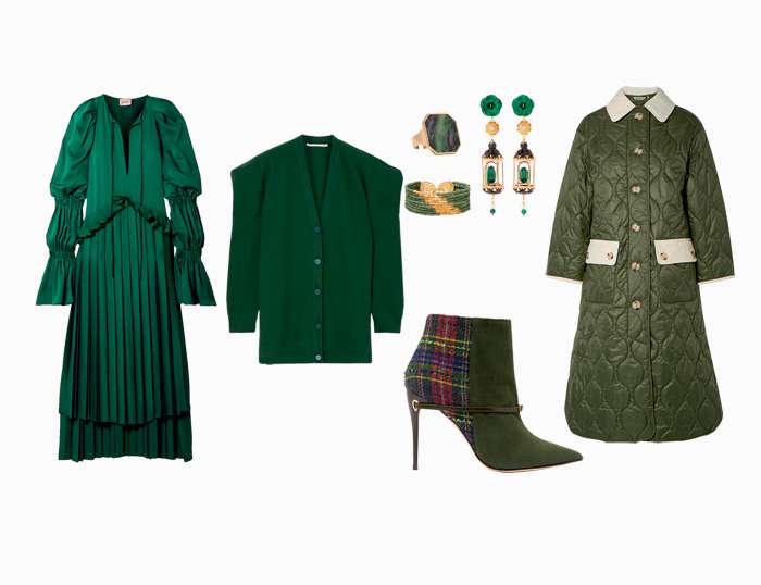 Как носить вещи зеленой палитры?