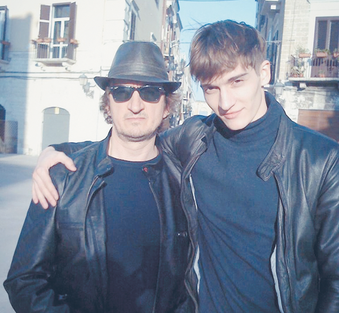 С отцом, известным российским актером Александром Лыковым
