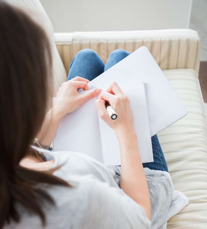 Напишите себе письмо от имени вашего тела