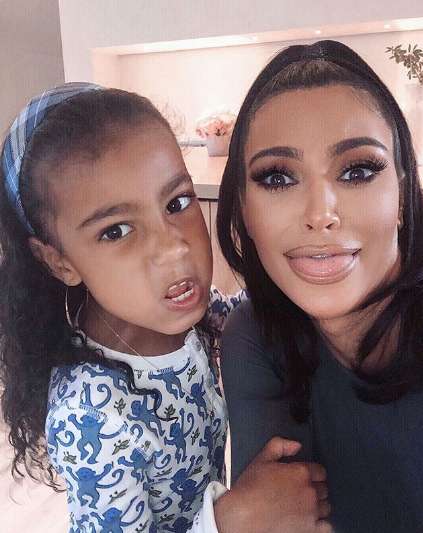 Ким Кардашьян и ее дочь Норт
