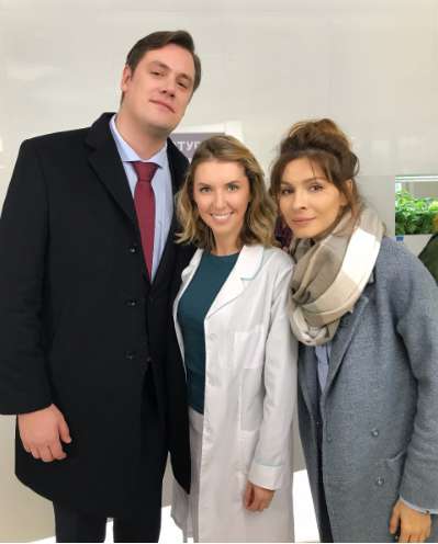 Алиса Феоктистова и Елена Подкаминская на съемках Алиса Феоктистова и Елена Подкаминская на съемках