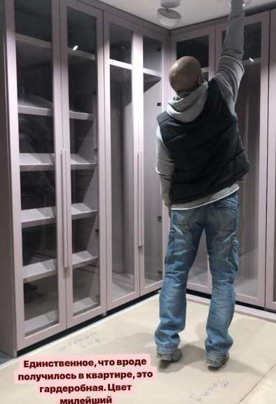 Уже готова гардеробная Насти