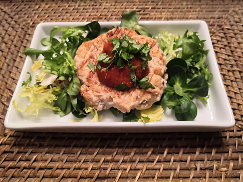 Куриная котлета с грибами