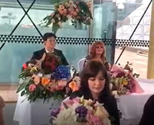 Кадр со свадьбы Юлиана и Анастасии