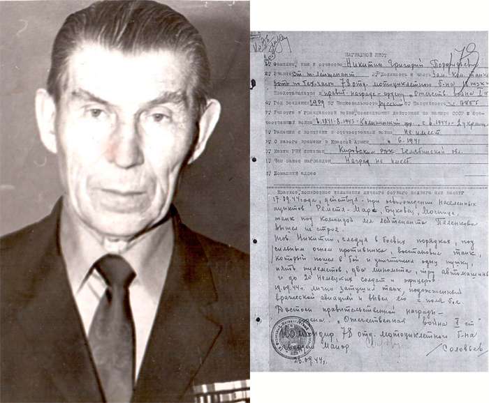 Прадедушка Анны Песковой - Никитин Григорий Порфирьевич