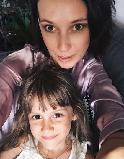 Анастасия Цветаева с дочкой