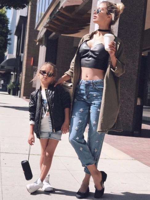 Виктория Боня с дочкой Анджелиной