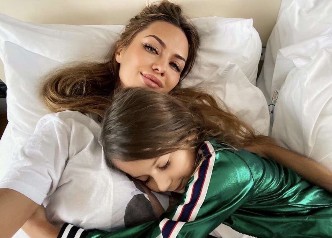 Виктория Боня с дочерью Анджелиной