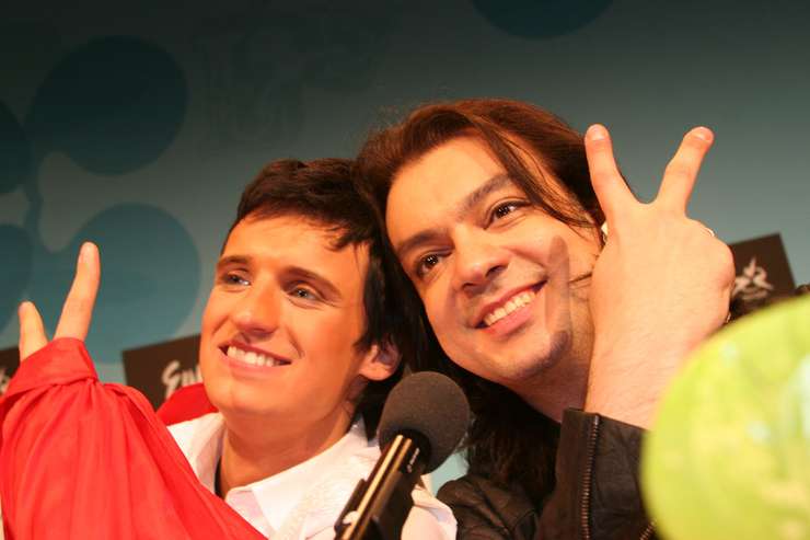 Дмитрий Колдун и Филипп Киркоров на "Евровидении"