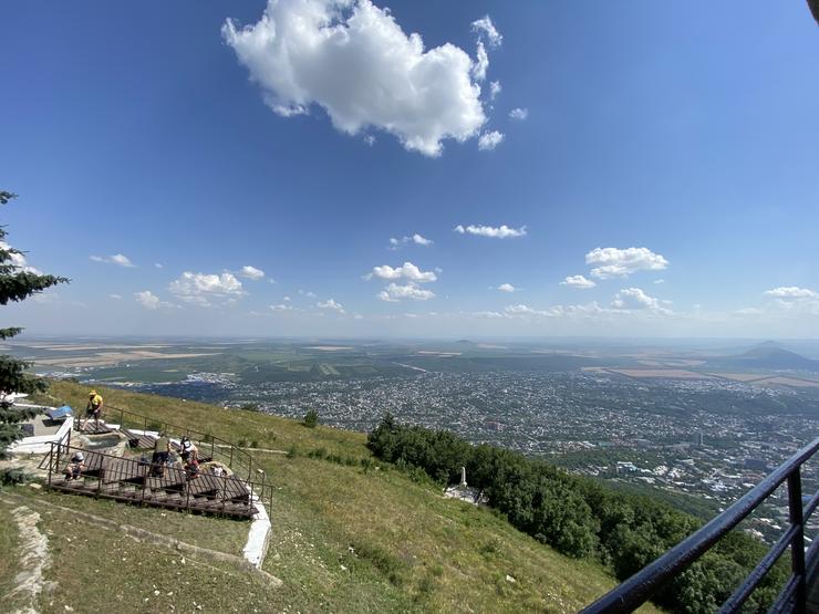 Вид с вершины горы Машук