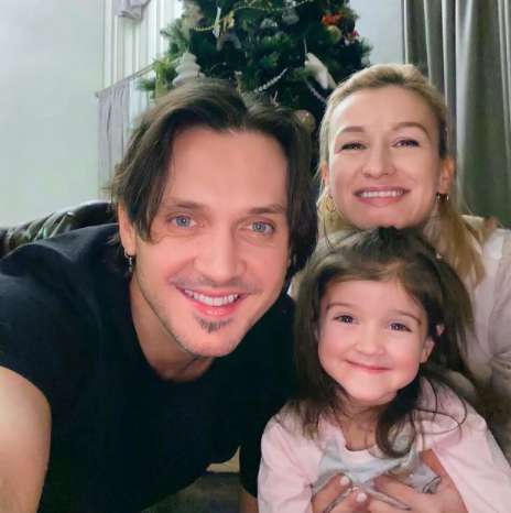 Татьяна Волосожар и Максим Траньков с дочерью Анжеликой