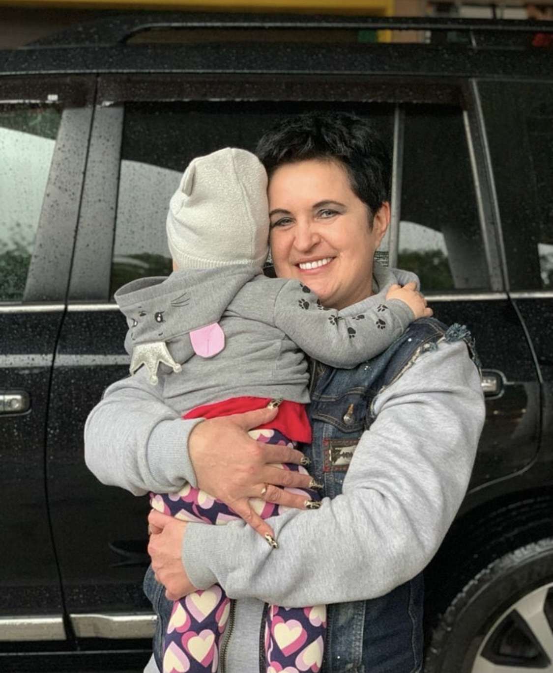 Елена Голунова с дочерью Миланой