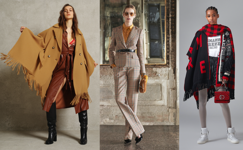 Клетка, накидки, трикотаж: главные тренды осени и наступающей зимы