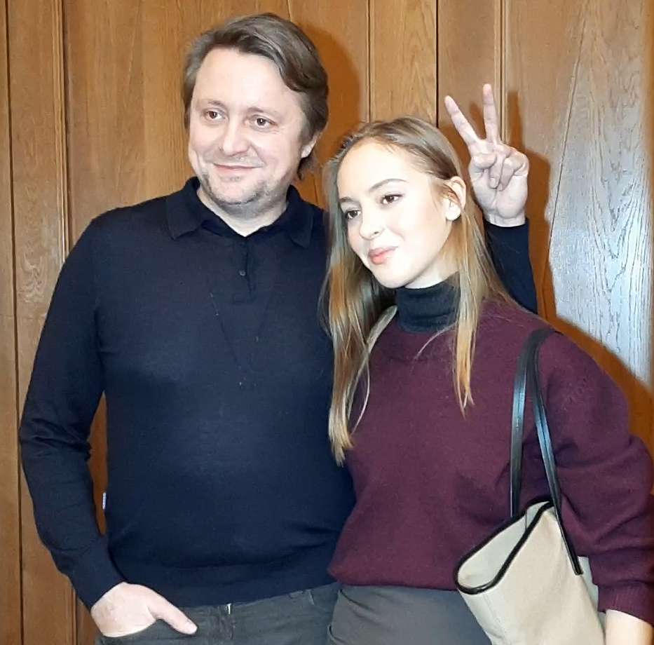 Артем Михалков с дочерью Наташей