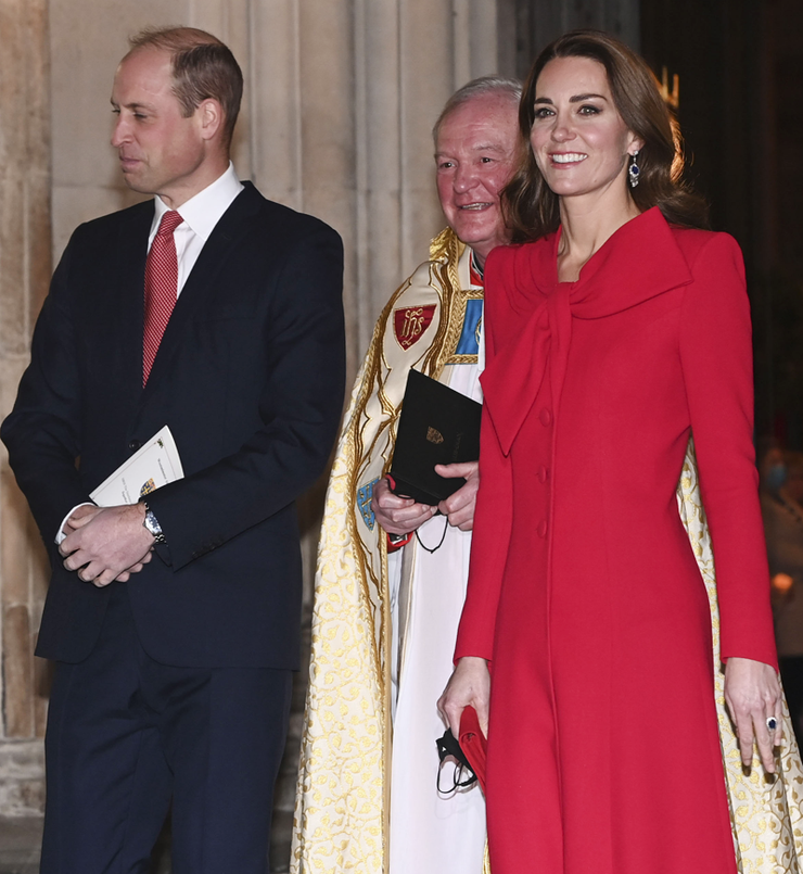 Принц Уильям вместе с супругой посетили съемки рождественского концерта