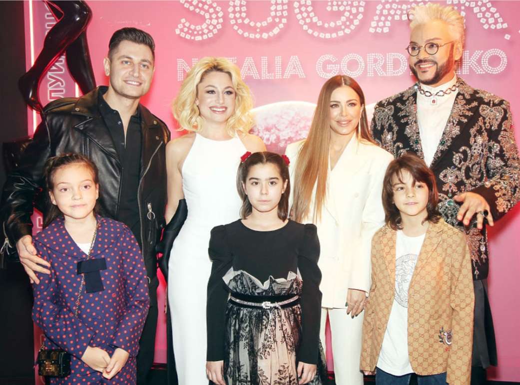 Давид Манукян, Ани Лорак и Филипп Киркоров с детьми