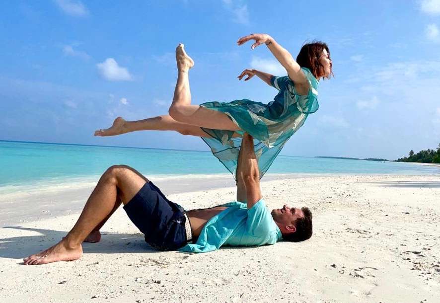 Екатерина Боброва с мужем