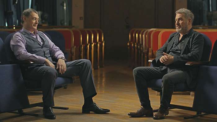 Yuri Nikulin with his beloved and only wife Tanechka, whom he met in 1949 and wi