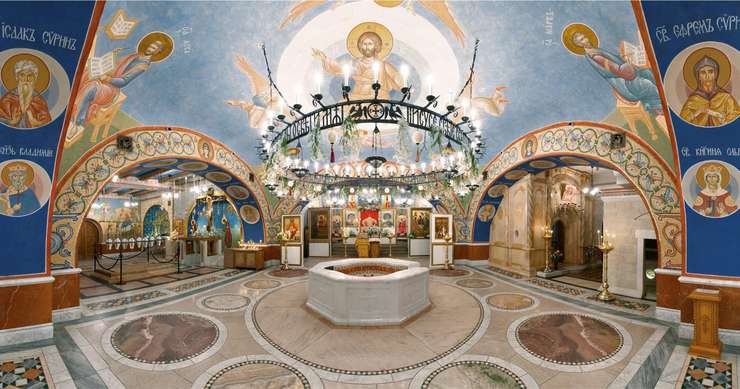 Нижний храм Покровского храма в Ясеневе