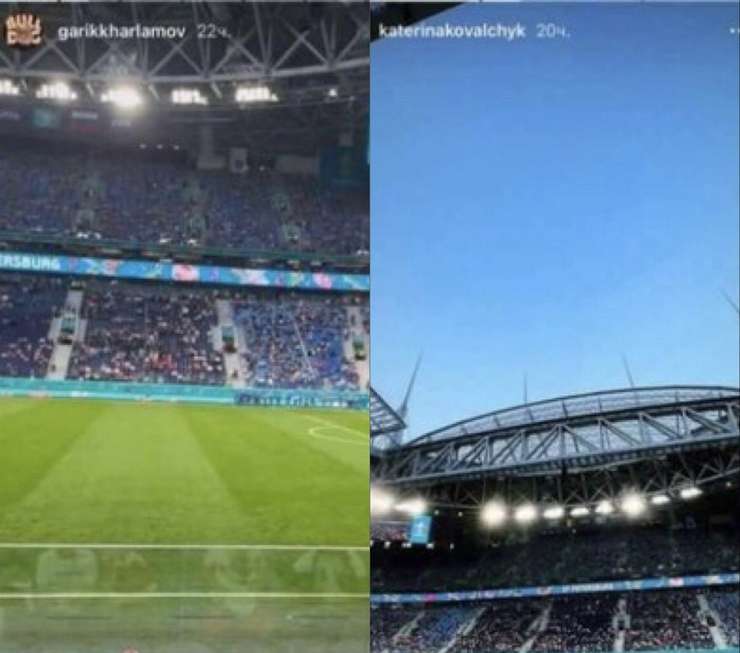 Звезды посетили матч по футболу