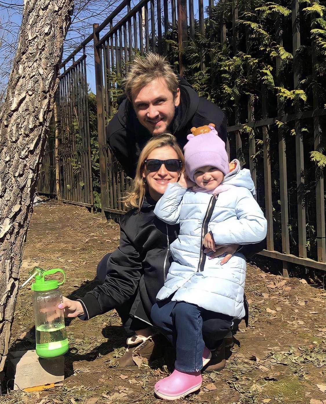 Татьяна Волосожар, Максим Траньков и их дочь Анжелика