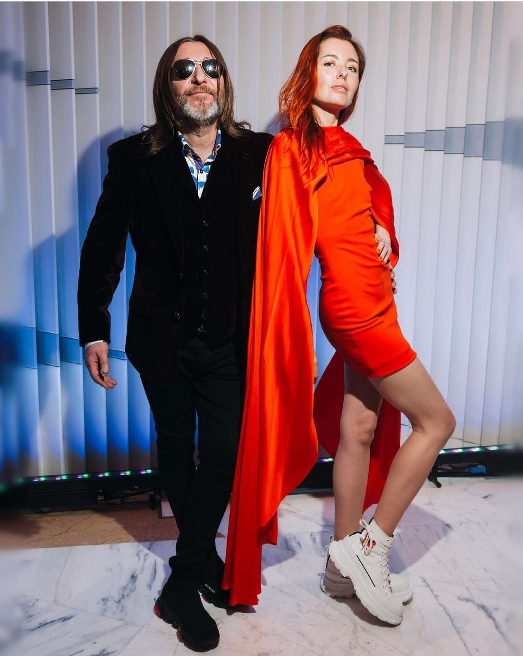 Шура Би-2 с женой Елизаветой