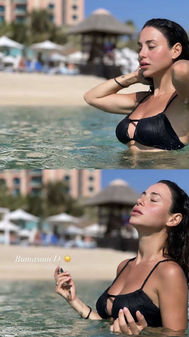 Актриса похвасталась эффектной грудью