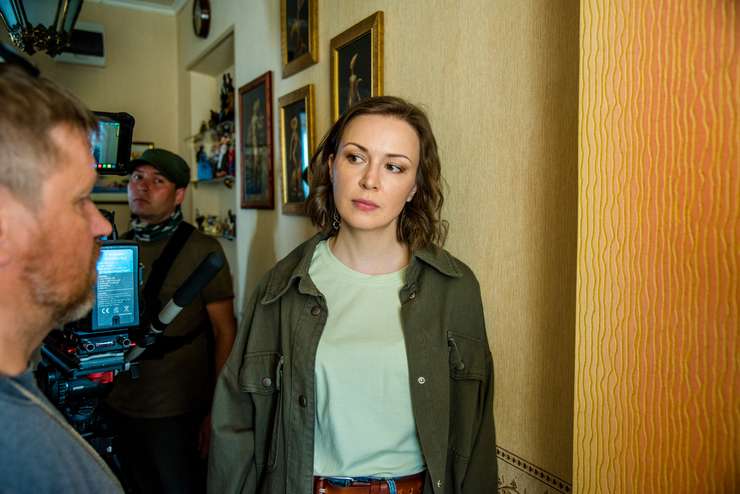 Рабочий момент на съемочной площадке