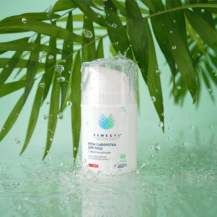 Крем-сыворотка для лица с эффектом дренажа