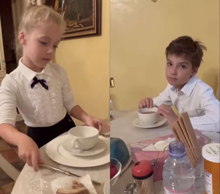 Наследники звездной пары собираются в школу