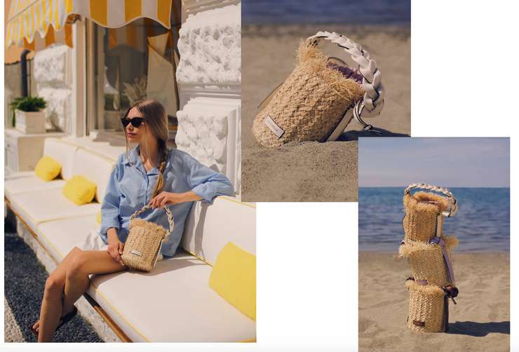 Coccinelle Hydole — летняя новинка, уникальное произведение искусства, выполненное вручную путем переплетения листьев натуральной рафии