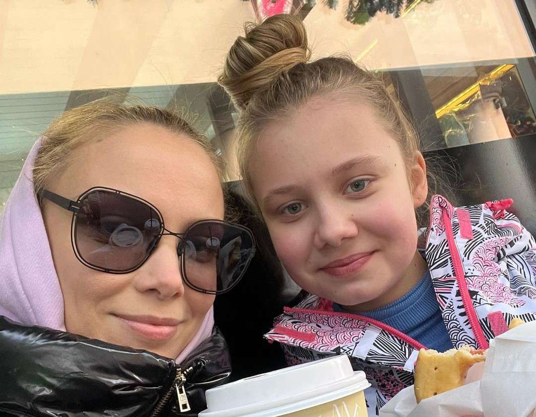 Татьяна Арнтгольц с дочкой Машей